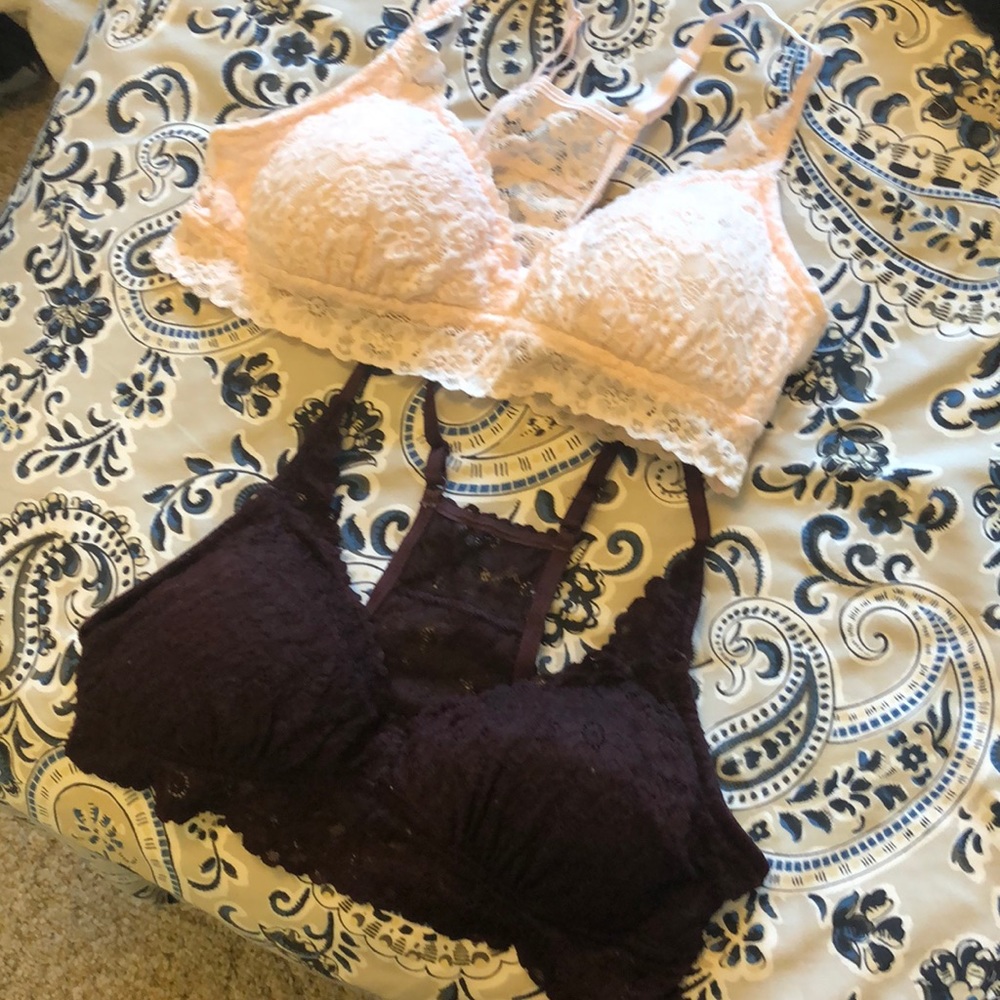 Aerie Lace Bralette Lot Large